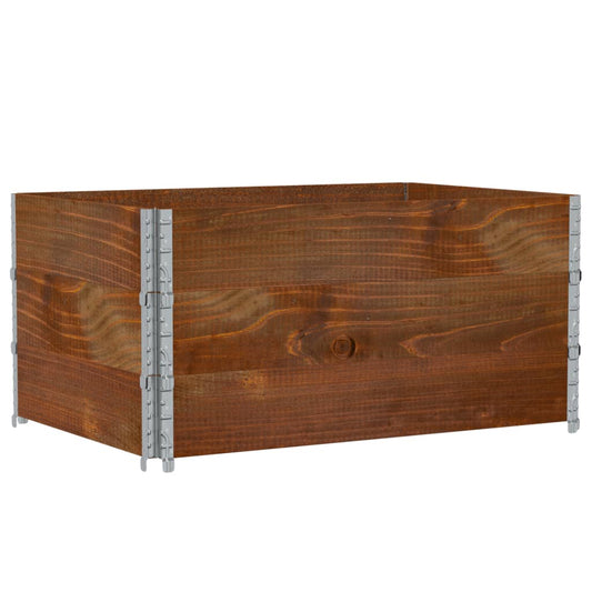 Jardinera De Madera Maciza De Pino Marrón 120x80 Cm_0