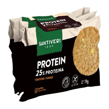 Tortitas Protein sin gluten Santiveri 3 Paquetes de 57 gr