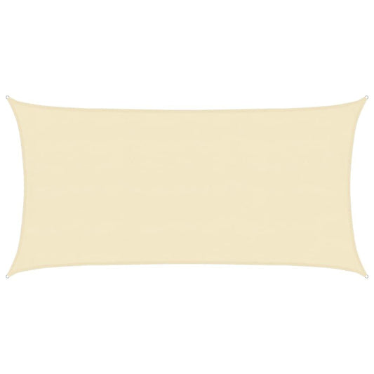 Vidaxl Toldo De Vela Crema Hdpe 160 G/m² 4x7 M_0