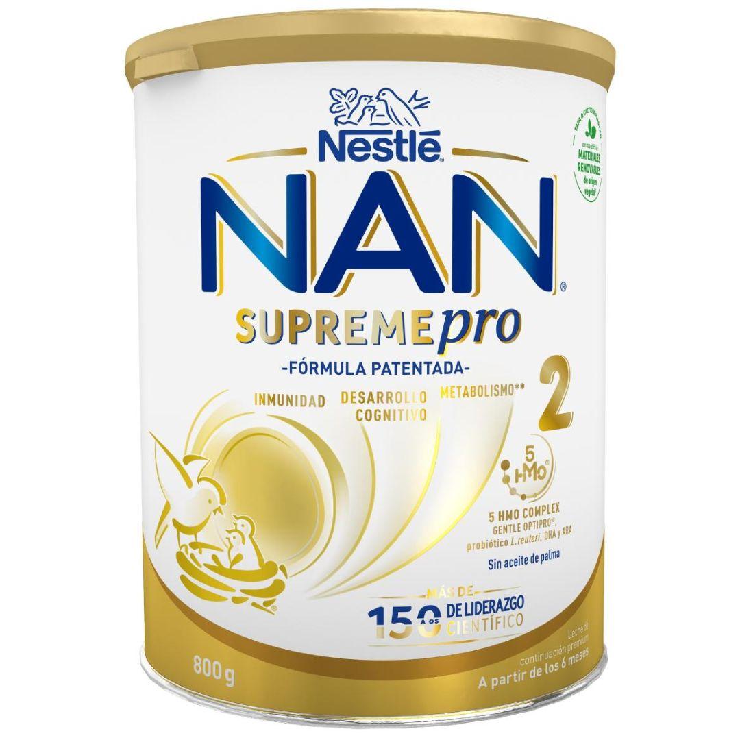 Nan Supremepro 2 Leche de continuación en polvo 6-12 meses Nestlé 800 g NAN SUPREMEpro 2