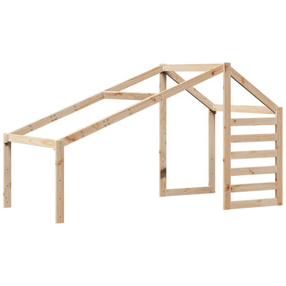 Techo De Cama Infantil Madera Maciza Pino 198x97x113 Cm_0