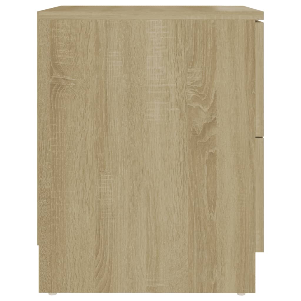 Mesitas Noche 2 Uds Madera Ingeniería Roble Sonoma 40x40x50 Cm_3