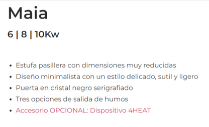 Bricosol Estufa De Pellets Maia 10 Marron Vintage De Ferlux_2
