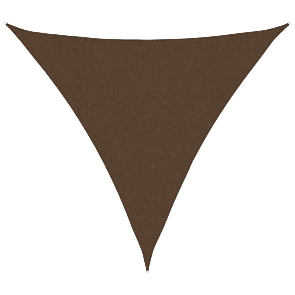 Vidaxl Toldo De Vela Hdpe Marrón 160 G/m² 4x4x4 M_0