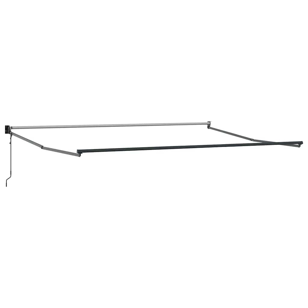Toldo Retráctil Aluminio Y Tela Gris Antracita Y Blanco 5x3 M_4