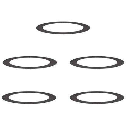 Adecuado Para Anillos De Árbol Plano 5 Pcs Negro Ø90 / 120 Cm_0