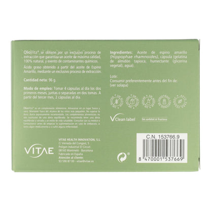 Oliovita 700 Mg Vitae 120 cápsulas