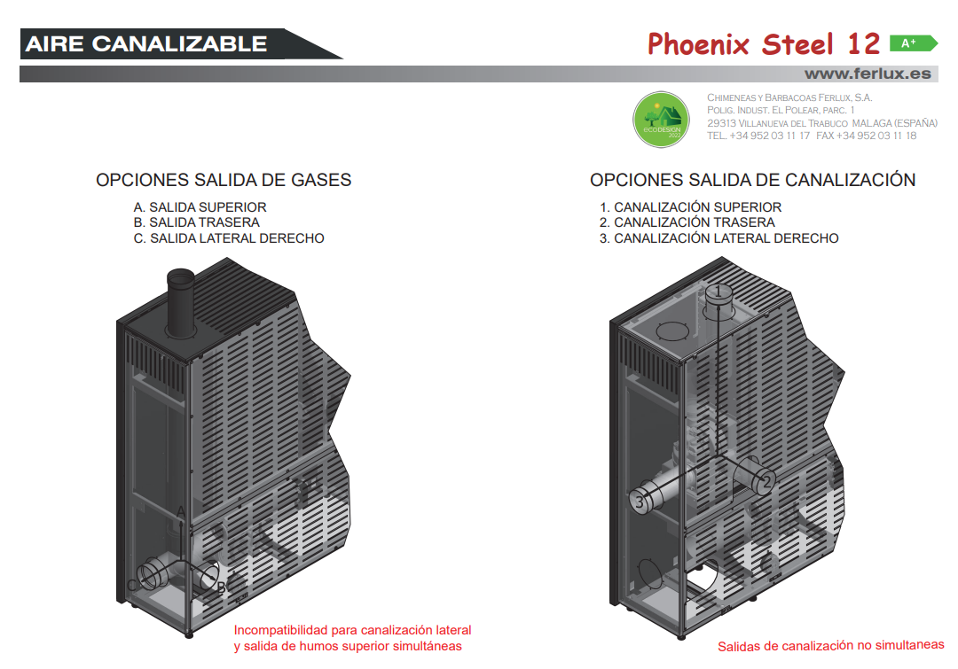 Bricosol Estufa De Pellets Phoenix Steel 12 Blanco Perla De Ferlux_4