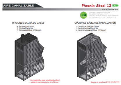 Bricosol Estufa De Pellets Phoenix Steel 12 Blanco Perla De Ferlux_4