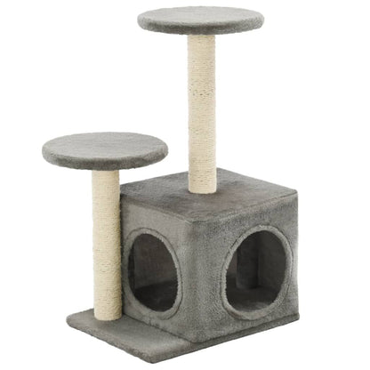 Vidaxl Rascador Para Gatos Con Poste Rascador De Sisal 60 Cm Gris_0