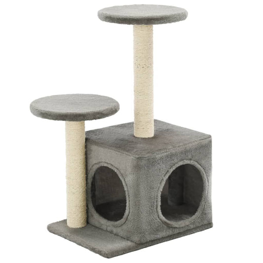 Vidaxl Rascador Para Gatos Con Poste Rascador De Sisal 60 Cm Gris_0