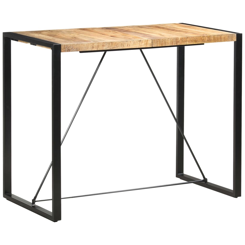 Mesa Alta De Cocina De Madera Maciza De Mango 140x70x110 Cm_4
