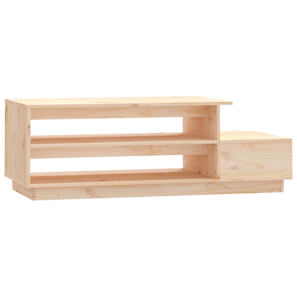 Mesa De Centro De Madera Maciza De Pino 120x50x40,5 Cm_0