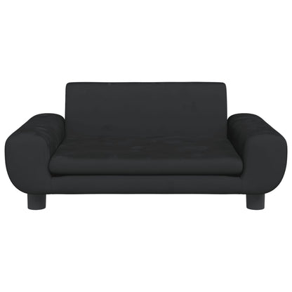 Cama Para Perros De Terciopelo Negra 70x45x33 Cm / Vetonek_0