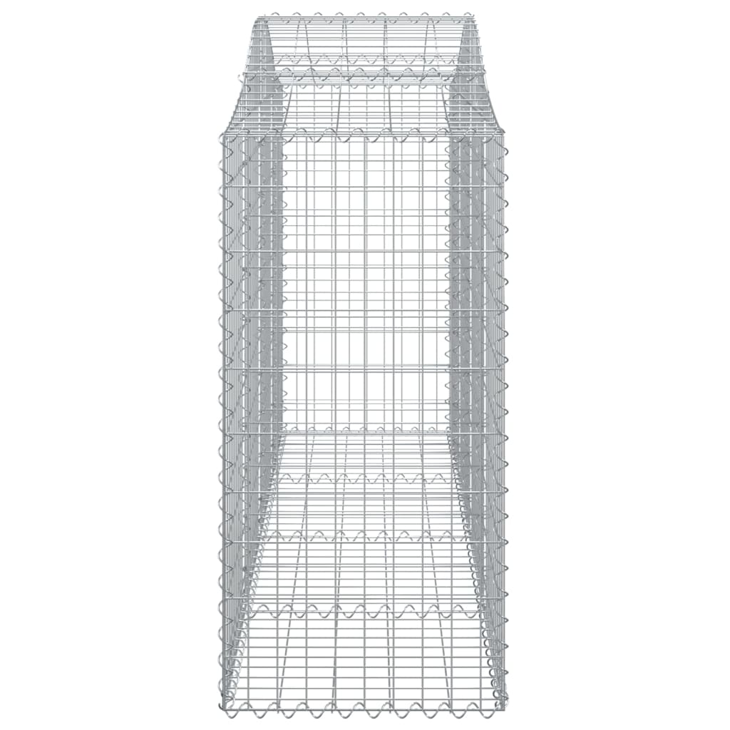 Cestas De Gaviones 7 Uds Forma De Arco Hierro 200x50x120/140 Cm_4