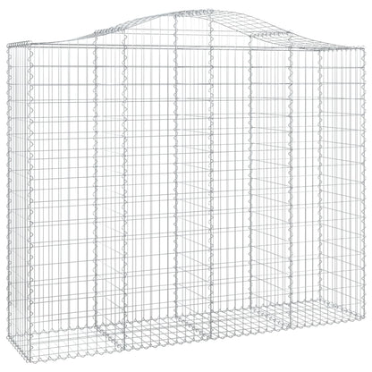 Cestas De Gaviones 9 Uds Forma De Arco Hierro 200x50x160/180 Cm_2