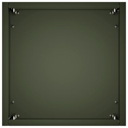 Macetero De Jardín Verde Oliva 20 X 20 X 40 Cm_3