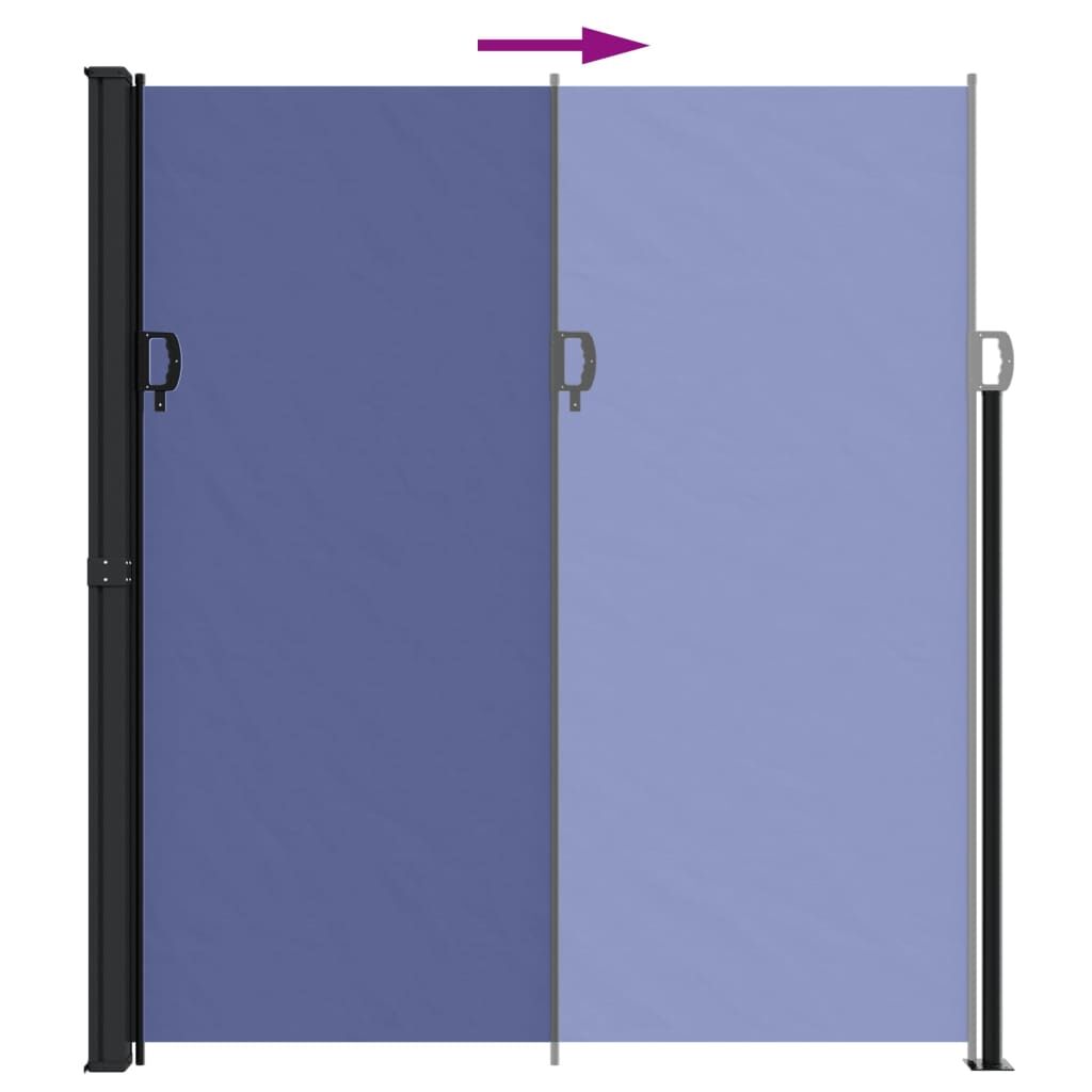 Vidaxl Toldo Lateral Retráctil Azul 220x500 Cm_4