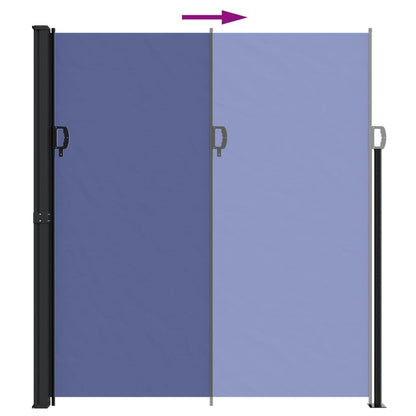 Vidaxl Toldo Lateral Retráctil Azul 220x500 Cm_4