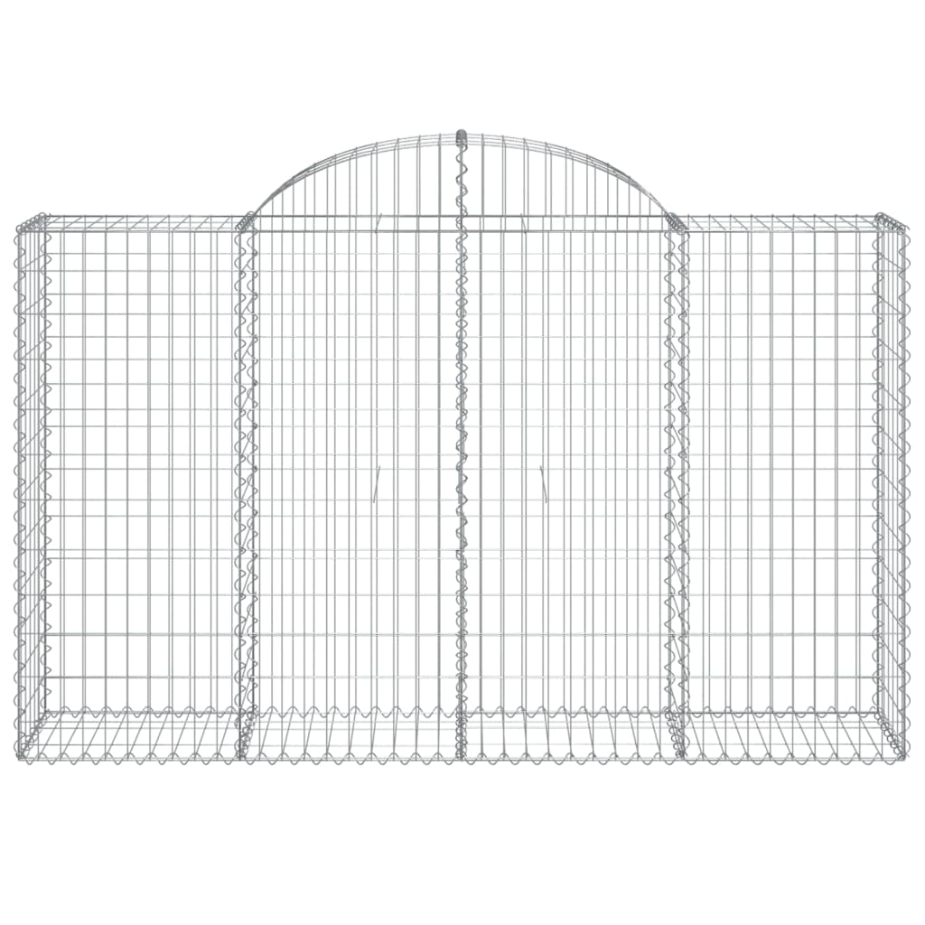 Cestas Gaviones 18 Uds Forma De Arco Hierro 200x50x120/140 Cm_3