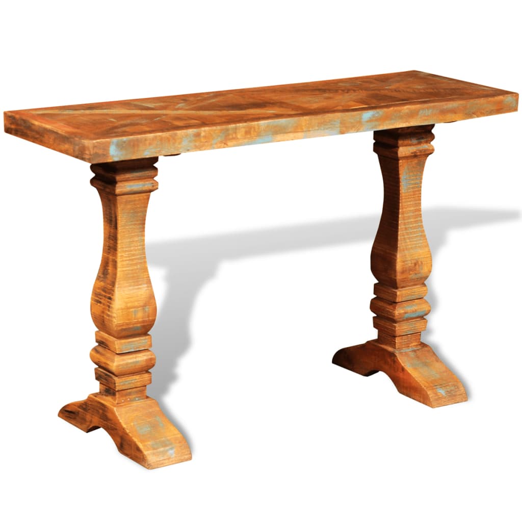 Mesa Consola De Madera Maciza Reciclada_2