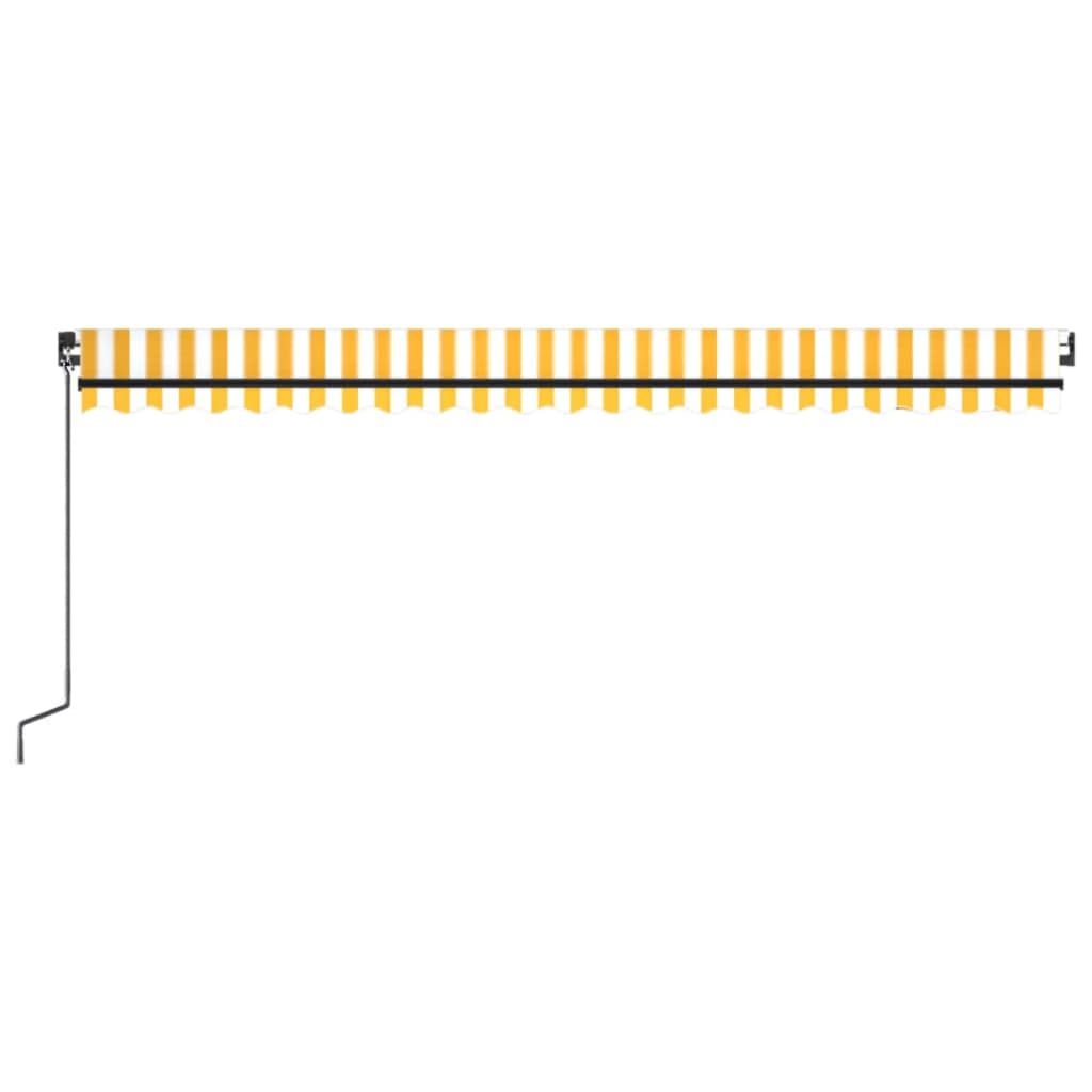 Toldo Retráctil Manual Amarillo Y Blanco 500x300 Cm_3