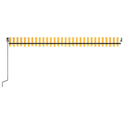 Toldo Retráctil Manual Amarillo Y Blanco 500x300 Cm_3