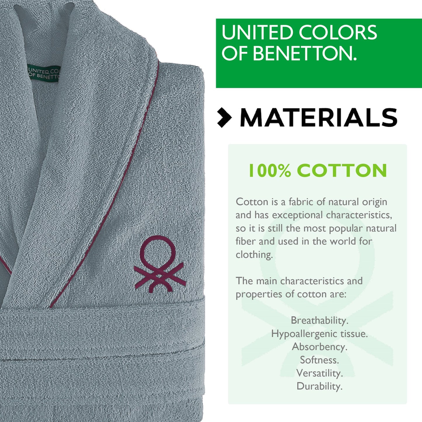 Albornoz S/m 360gsm 100% Algodón (gris)_2