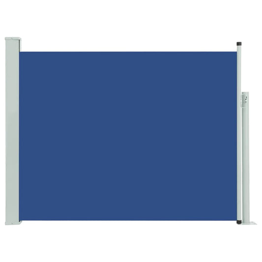 Vidaxl Toldo Lateral Retráctil Para Patio Azul 140x500 Cm_0