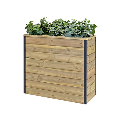 Jardinera De Madera Con Autorriego 86x34x80 Cm Nidum Hortalia_0