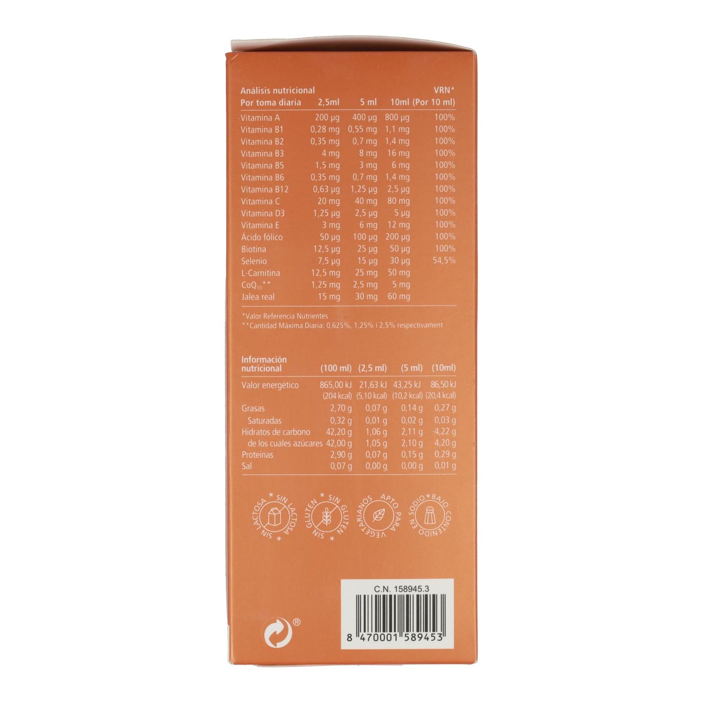 Vibracell multivitamínico Vitae, 300 ml