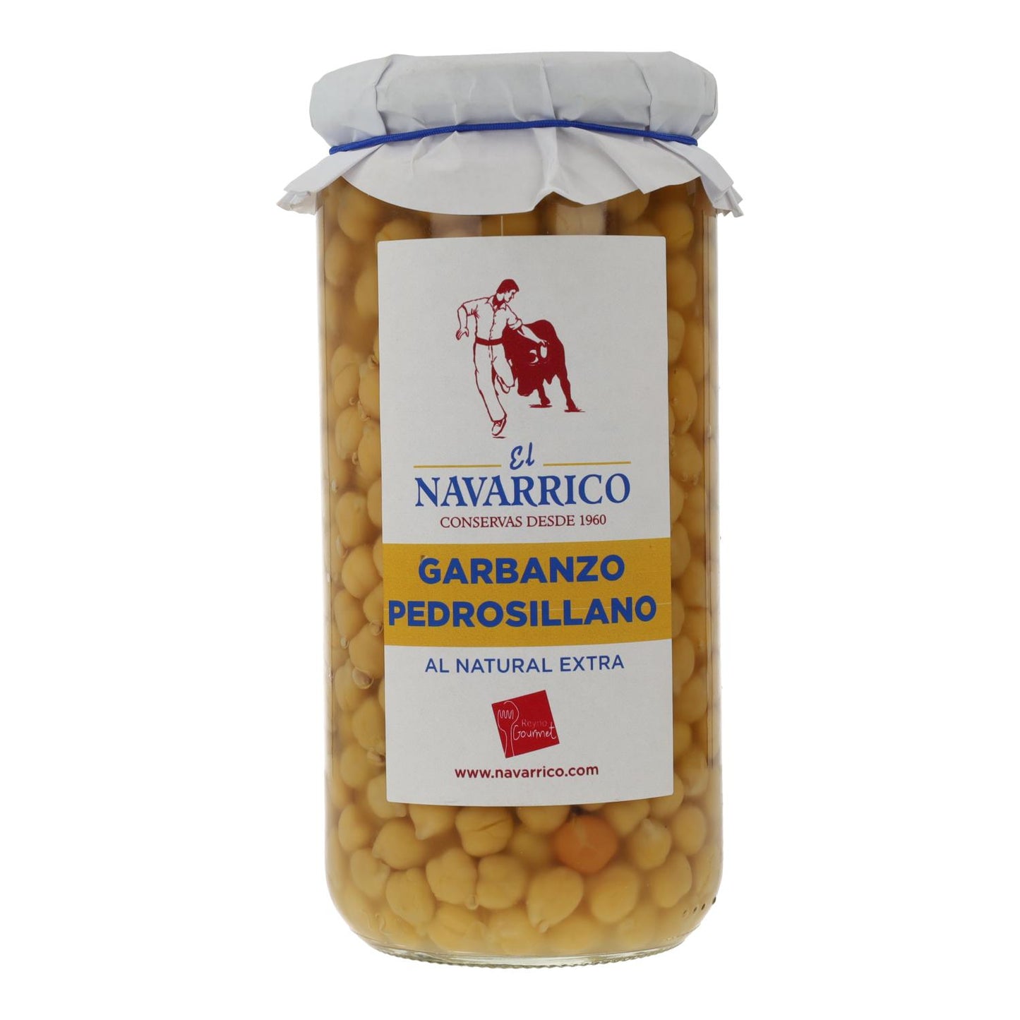 Garbanzo pedrosillano en frasco El Navarrico 720 ml