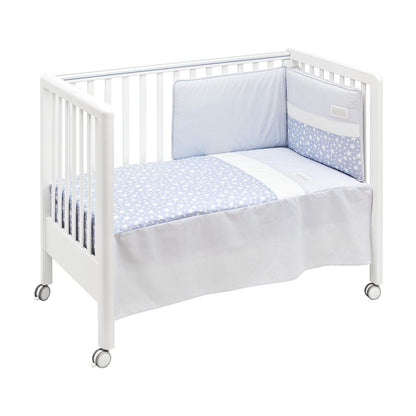 Juego de colcha + protector para cuna Star 60x120 cm. Beige