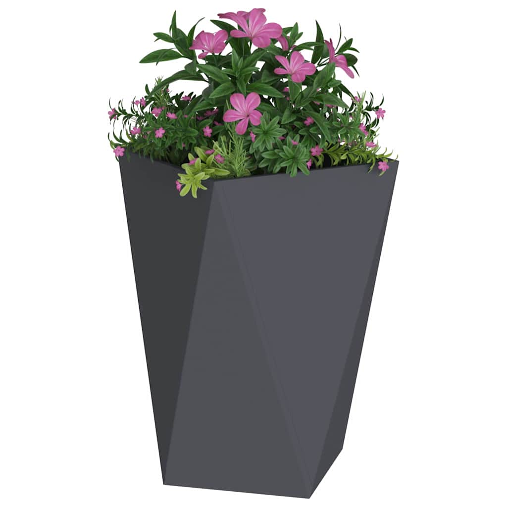 Jardinera Antracita 50 X 50 X 75 Cm Acero_2