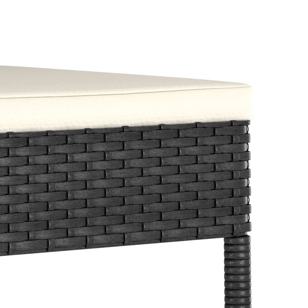 Vidaxl Sillas De Comedor De Jardín 4 Unidades Ratán Sintético Negro_4