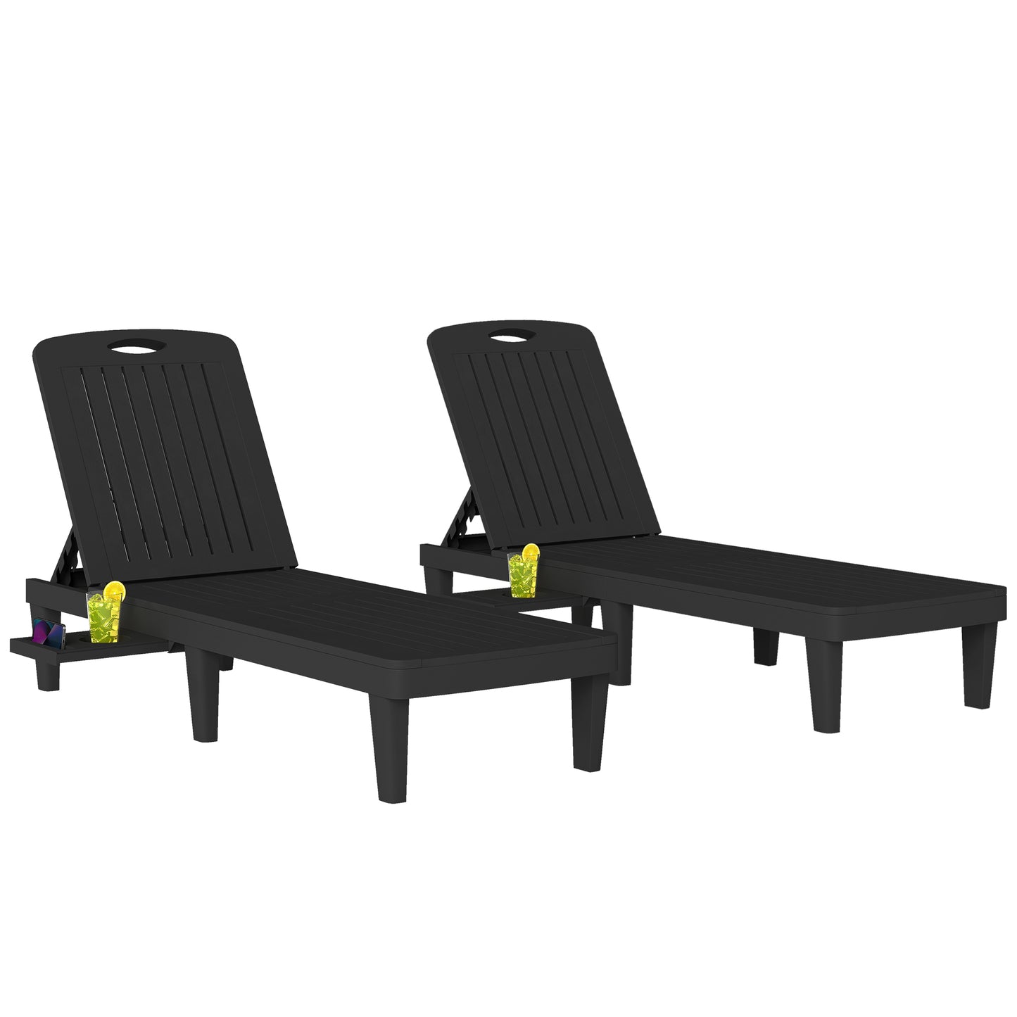 Outsunny Pack De 2 Tumbonas De Jardín Exterior_0