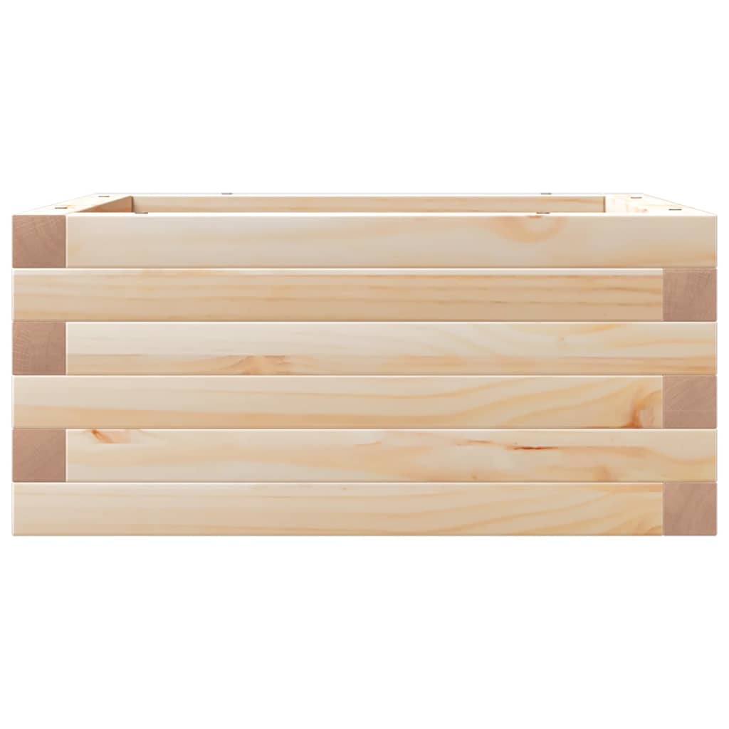 Jardinera De Madera Maciza De Pino 50x50x23 Cm_4