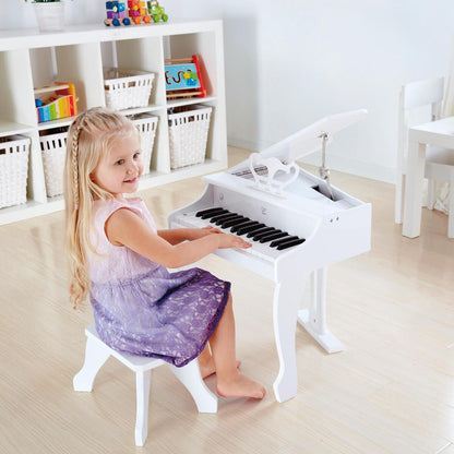Piano Deluxe Grand Piano Hape White