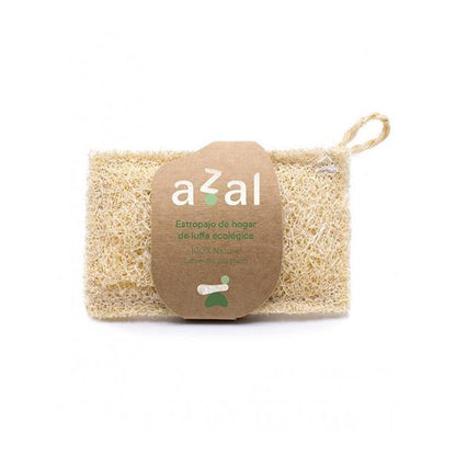 Pack 6x Estropajo de luffa con asa ergonómico Azal 12 x 7 cm