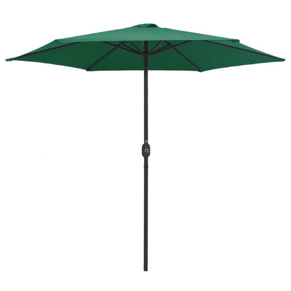 Vidaxl Sombrilla De Jardín Con Palo De Aluminio Verde 270x246 Cm_1