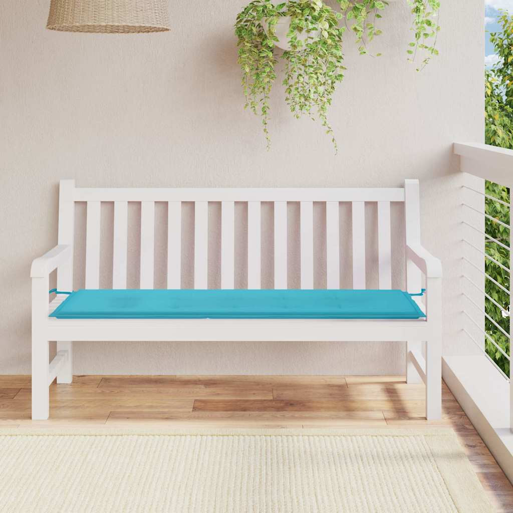 Vidaxl Cojín Para Banco De Jardín Tela Oxford Turquesa 150x50x4 Cm_1