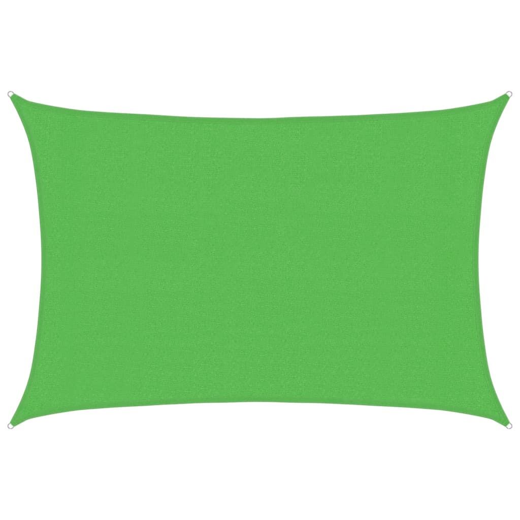 Vidaxl Toldo De Vela Hdpe Verde Claro 160 G/m² 3x4,5 M_0