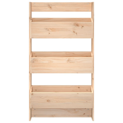 Jardinera De Pared 3 Niveles Madera Maciza Pino 60x18,5x110 Cm_3