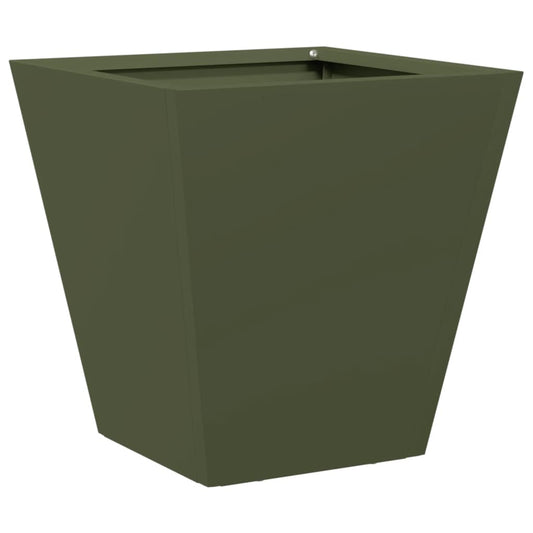 Jardinera Hexagonal Acero Verde Oliva 30x30x30 Cm_0
