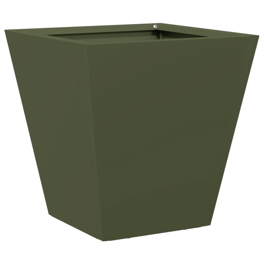 Jardinera Hexagonal Acero Verde Oliva 30x30x30 Cm_0