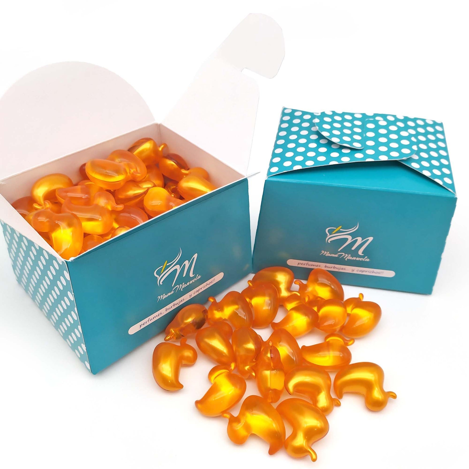 Pack 40 Perlas De Baño Aromatizada En Forma De Pato - Con Aceite De Soja - Hidratante Y Aromática - Aroma Vainilla_0