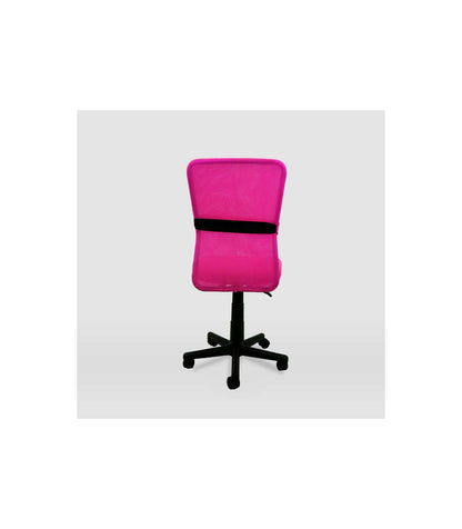 Silla De Oficina Alba Acabado Negro/rosa. Alto: 83.5-95.5cm Ancho: 55cm Fondo: 55cm._2