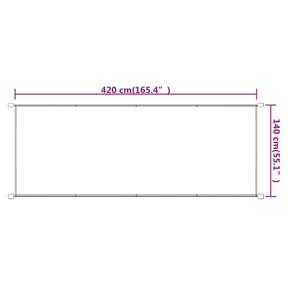 Vidaxl Toldo Vertical Tela Oxford Azul 140x420 Cm_2