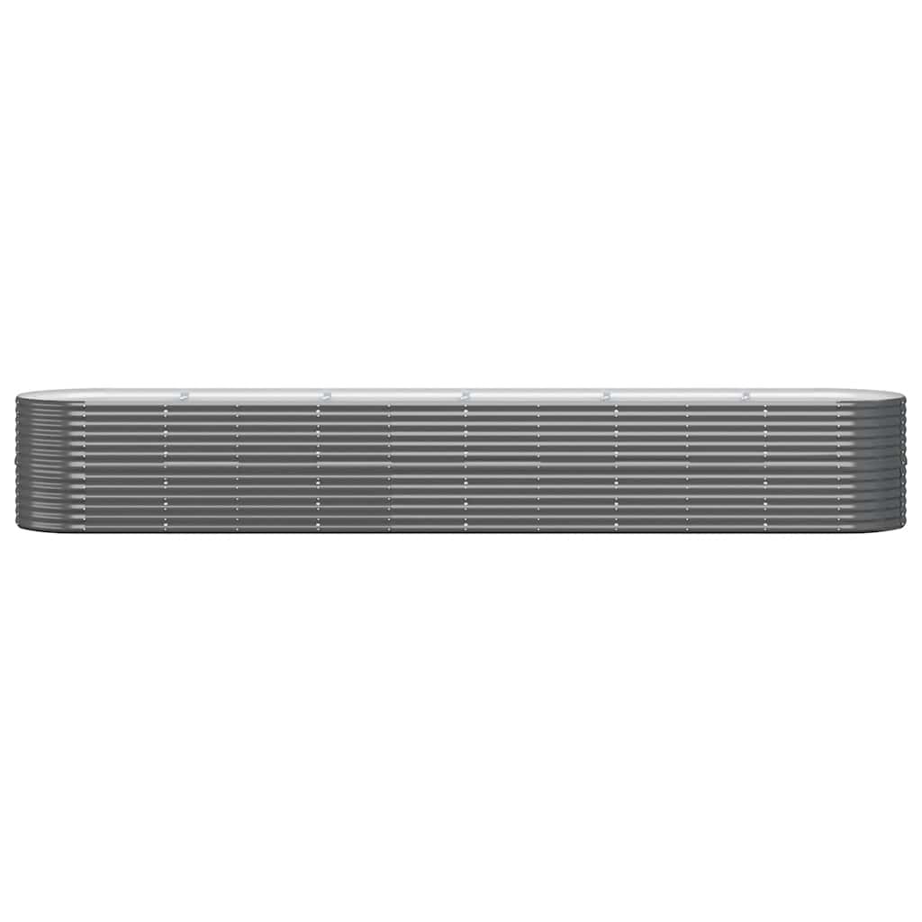 Jardinera Arriate Acero Galvanizado Antracita 440x80x68 Cm_2