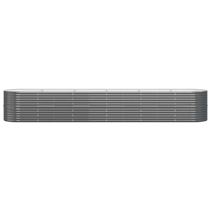 Jardinera Arriate Acero Galvanizado Antracita 440x80x68 Cm_2